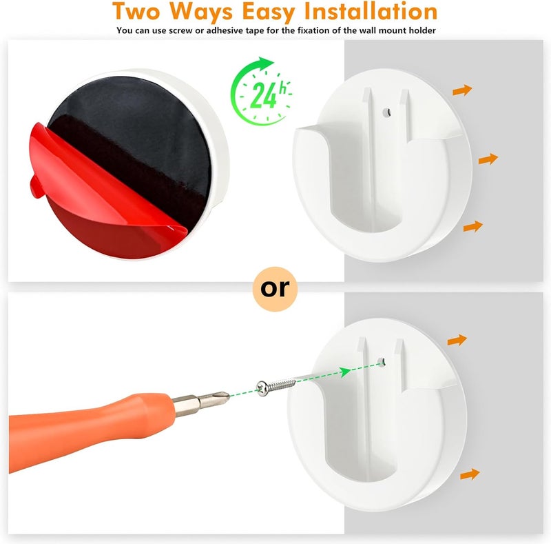 ALERTCAM 2 Pack Adhesive Wall Mount for Indoor Cam(1st Gen and 2nd Gen), Two Ways Easy Installation with Strong Tape and Screws, No Drilling, No Screws, Convenient and Practical Mount by - Image 5